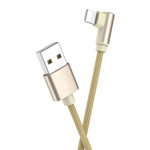 Cablu Borofone BX26 Express USB la Lightning, 1m, Auriu