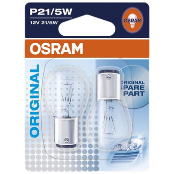 Set 2 Becuri auto auxiliare cu halogen Osram P21 5W 12V 5W