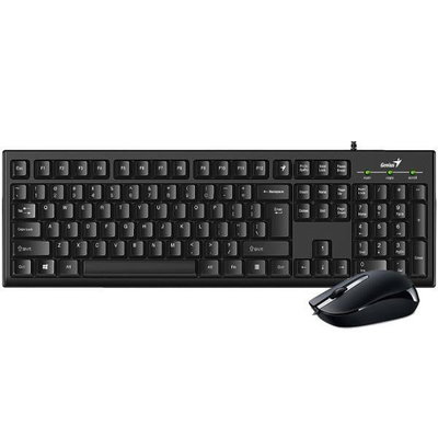 Kit Tastatura+Mouse Genius KM-160 USB Bk, GENIUS