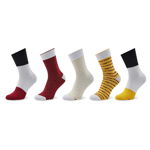 Rainbow Socks Set de 5 perechi de șosete lungi unisex Sushi Box Tuna Nigri/Tamago Omlette