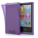 Husa kwmobile pentru Apple iPod Nano 7, Silicon, Violet/Transparent, 13370.38