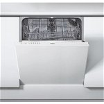 Masina de spalat vase Whirlpool WIE 2B19, Total incorporabila, 13 seturi, 60 cm, 6 programe, Panel comanda alb