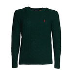 Ralph Lauren Green Wool And Cashmere Cable Knit Sweater Blue, Ralph Lauren