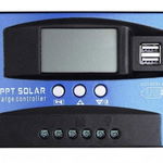 Controler panou solar 12 24V 100A dual USB MPPT