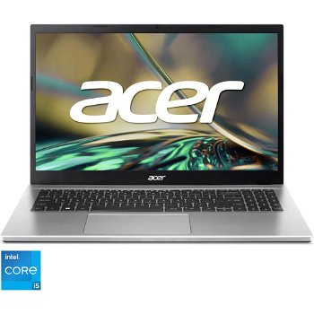 Laptop Acer Aspire 3 A315-59, 15.6", Full HD, Intel Core i5-1235U, 8 GB RAM, 512 GB SSD, Intel Iris Xe Graphics, No OS, Silver