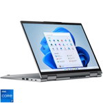 Laptop Lenovo ThinkPad X1 Yoga Gen 8 cu procesor Intel® Core™ i7-1355U pana la 5.0GHz, 14", WQUXGA, OLED, Touch, 32GB DDR5, 1TB SSD, Intel® Iris® Xe Graphics, Windows 11 Pro, Storm Grey, 3Y Courier or Carry-in