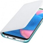 Husa de protectie Samsung Wallet Cover pentru Galaxy A30s, White, Samsung
