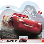 Puzzle cu rama - Cars 3: Fulger McQueen (25 piese), Dino