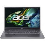 15.6'' Aspire 5 A515-57, FHD, Procesor Intel Core i7-12650H (24M Cache, up to 4.70 GHz), 16GB DDR4, 512GB SSD, GMA UHD, No OS, Steel Grey, Acer
