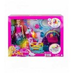 Papusa Barbie Rainbow Potty Unicorn Set (gtg01) 