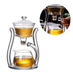 Ceainic Touch Koken, din sticlă cu infuzor japonez, Sticla borosilicată, Rezistent la temperaturi extreme 150℃, 350 ml, Koken