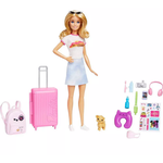 Set de joacă Barbie - Călătorie cu câinele