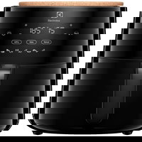 Friteuza cu aer cald Electrolux 700 XL EAF5B, 1500 W, Capacitate 5L, 1.4 kg cartofi prajiti, display digital, 3 moduri gatire, 5 programe automate, timer 99 min, avertizare acustica pentru amestecare ingrediente (Negru), Electrolux