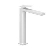 Baterie înaltă pentru lavoar Kludi, Decus 240, fără ventil, alb mat, 