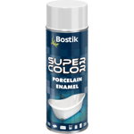 Vopsea spray decorativa efect portelan Bostik Super Color, alb, lucios, interior, 400 ml, Bostik