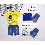 COMPLEU BAIAT 4-12 ANI, BLUG + TRICOU 5/SET ENGROS, 