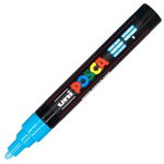 Marker UNI PC-5M 1. 8-2. 5 mm albastru deschis Posca M317, Posca