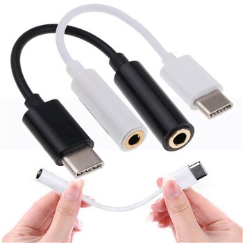 Cablu adaptor USB tip C la casti sau boxe audio cablu feminin, Neer