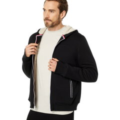 Imbracaminte Barbati Fourlaps Rush Sherpa Lined Full Zip Hoodie Black, Fourlaps