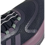 adidas Sportswear, Pantofi sport cu insertii de plasa AlphaBounce+, Albastru marin, Violet lila prafuit, 6.5