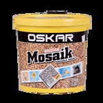 Tencuiala decorativa mozaicata Oskar Mosaik, granulatie 1.2-1.8 mm, interior/exterior, piatra colorata 9701, 25 kg, Oskar