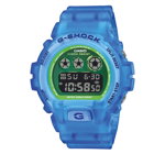 Ceas barbatesc Casio G-Shock digital rezistent la socuri rotund albastru transparent DW-6900LS-2ER