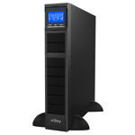 UPS Njoy Balder 1000 Online, Tower/rack, 1000 W, fara AVR, IEC x 8, display LCD, back-up 11 – 20 min. Putere (VA): 1000, NJOY