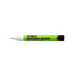 Marker ARTLINE, pentru gradinari, corp plastic, varf rotund 2.3mm - alb, Artline