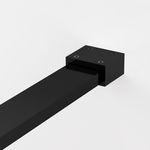 Paravan de dus Walk In SanSwiss, Easy, 90 x 200 cm, negru mat, Ronal Bathrooms