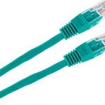 LP Patchcord kabel UTP 8c wtyk-wtyk 1.0m CCA zielony, LP