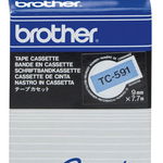 Banda Continua Laminata Brother TC591 9mm x 7.7m, Brother