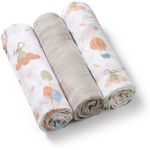 Set 3 scutece textile pentru copii, Gri, Babyono