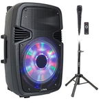 Boxa activa 400W RMS, 15"/38cm, PARTY-15PACK, Bluetooth, USB, SD, FM, LED, stand, microfon, Oem