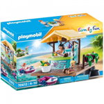 Set de joaca Playmobil, Ponton de inchiriere barci cu taraba de suc, 70612, Playmobil