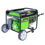 Generator de curent pe benzina Greenfield G-EC6600PW, portabil, pornire manuala, monofazat, 5.5 kVA, roti de transport, Greenfield