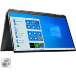 Laptop 2 in 1 HP Spectre x360 13-aw0030nn, Intel Core i5-1035G4 pana la 3.7GHz, 13.3" Full HD Touch, 8GB, SSD 512GB, Intel Iris Plus Graphics, Windows 10 Home, albastru inchis
