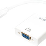 Cablu adaptor USB 3.1 C (T) la VGA (M), 14cm, LOGILINK UA0237, LogiLink