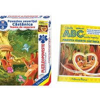 Povestea veveriței Căstănica -Set Puzzle + poveste terapeutică