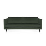 Canapea 2 locuri Meyer Velvet Dark Green/Silver