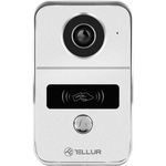 Sonerie inteligenta cu functie video interfon Tellur Smart TLL331511, Wi-Fi, 1080P, senzor de miscare, functie deschidere, MicroSD, IP54, Vedere pe timp de noapte 10m, Gri, Tellur