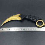 Cutit Karambit auriu 18.5 cm, 