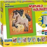 Carte de colorat convexă Mustang Pony + joc de memorie, Mirage