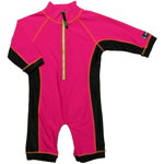 Costum de baie pink black marime 74- 80 protectie UV Swimpy