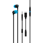 LOGITECH G333 Wired Gaming Earphones - BLACK - 3.5 MM
