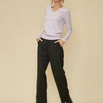 Pantaloni dama croi larg 5080N Negri, 