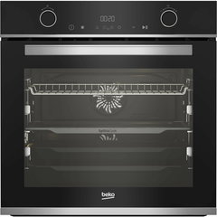 Cuptor incorporabil Beko BBVM13400XDS, 72 l, 14 functii de gatire, SteamShine Cleaning, Split & Cook, RecycledNet, SoftClose, 3D Cooking, Clasa A+