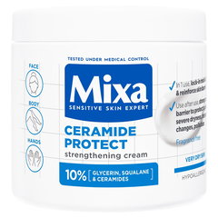 Crema cu efect fortifiant pentru fata si corp Mixa Ceramide Protect , 400 ml