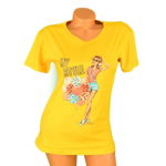 Tricou galben My Style pentru dama - cod 36614, 