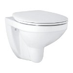 Set Vas WC Grohe Bau 39497000, include capac, Open Rim, montare suspendata, clatire prin jet apa, Alb, Grohe