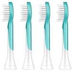 Capete periuta sonica Philips Sonicare For Kids, medii, albastru, set 2 buc